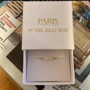 Jilly Box 10k gold diamond ring NWT size 6